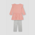Shirt & Legging Set For Baby Girl - Pink - MEME