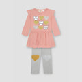 Shirt & Legging Set For Baby Girl - Pink - MEME