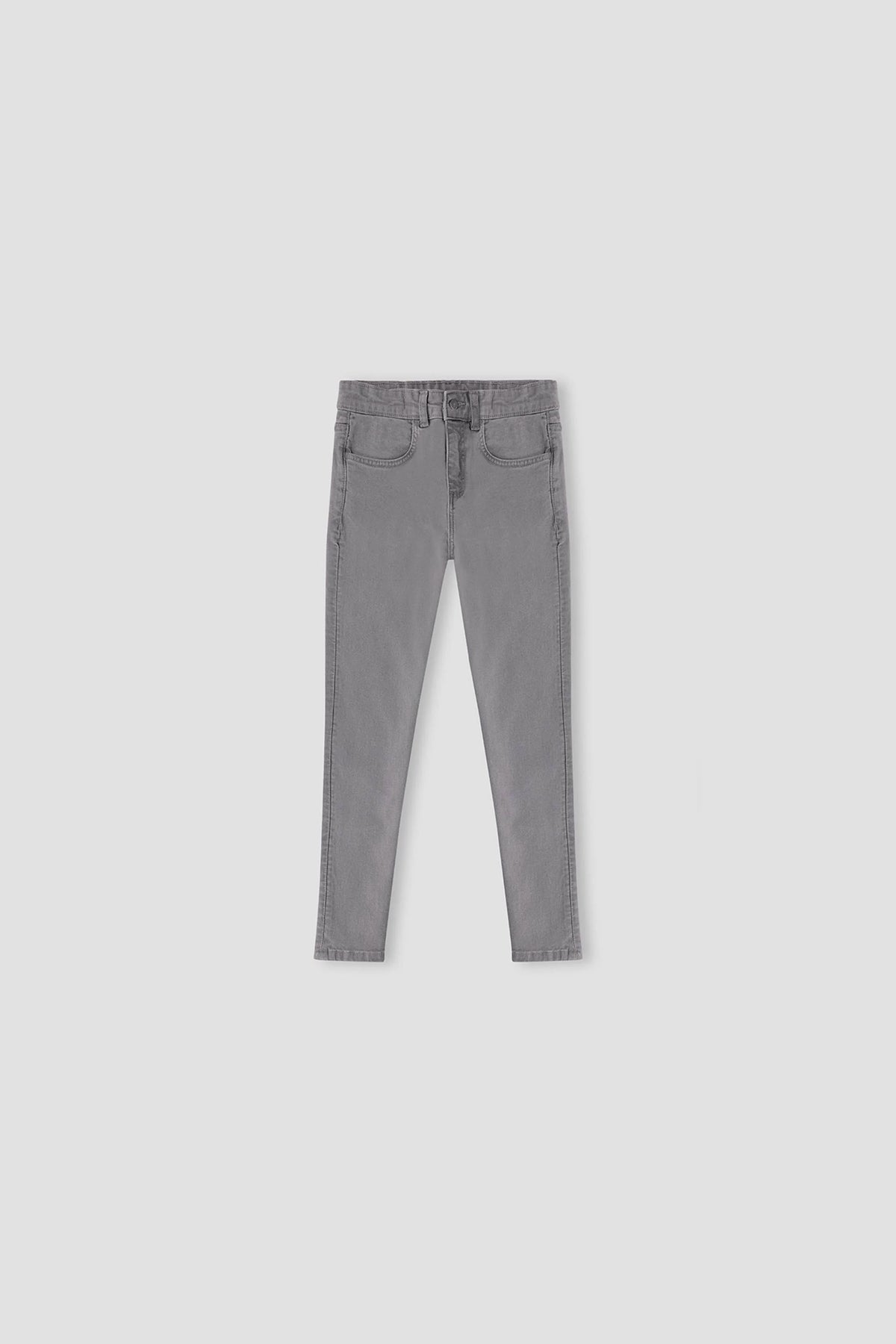 Skinny Fit Denim Jeans For Boy - Light Grey