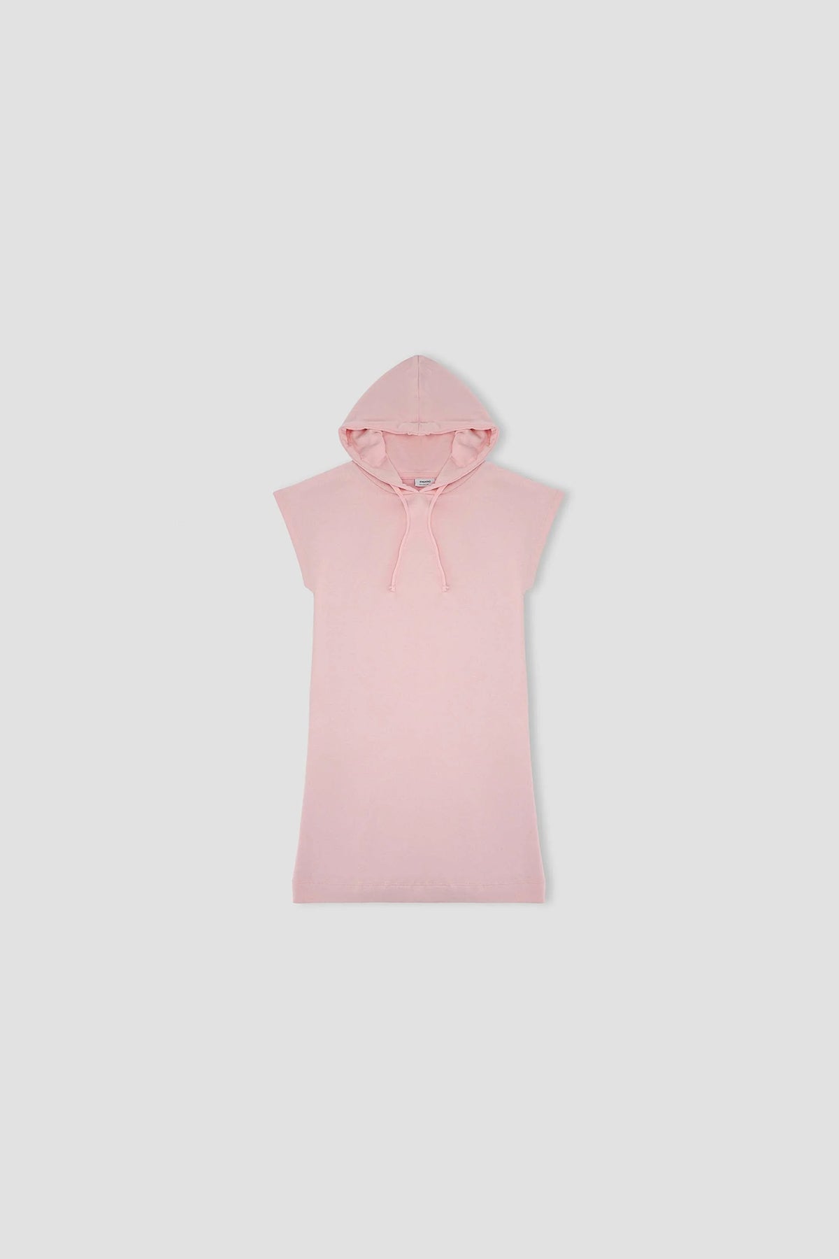 Sleeveless Solid Hoodie For Women - Pink