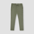 Slim-Fit Chino Trouser For Men - Deep Lichen Front Side