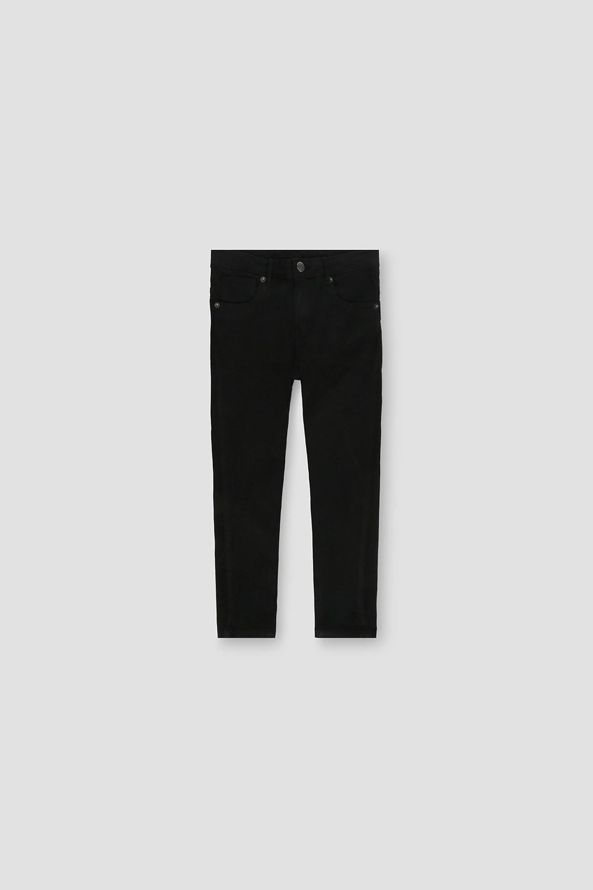 Slim Fit Cotton Pant For Girl - Black