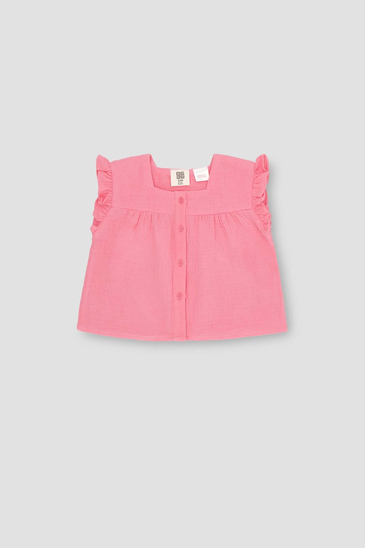 Solid Blouse For Baby Girl - Pink