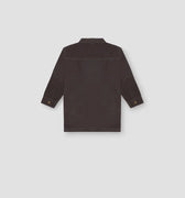 Solid Button Down Shirt For Boy - Forged Iron - MEME