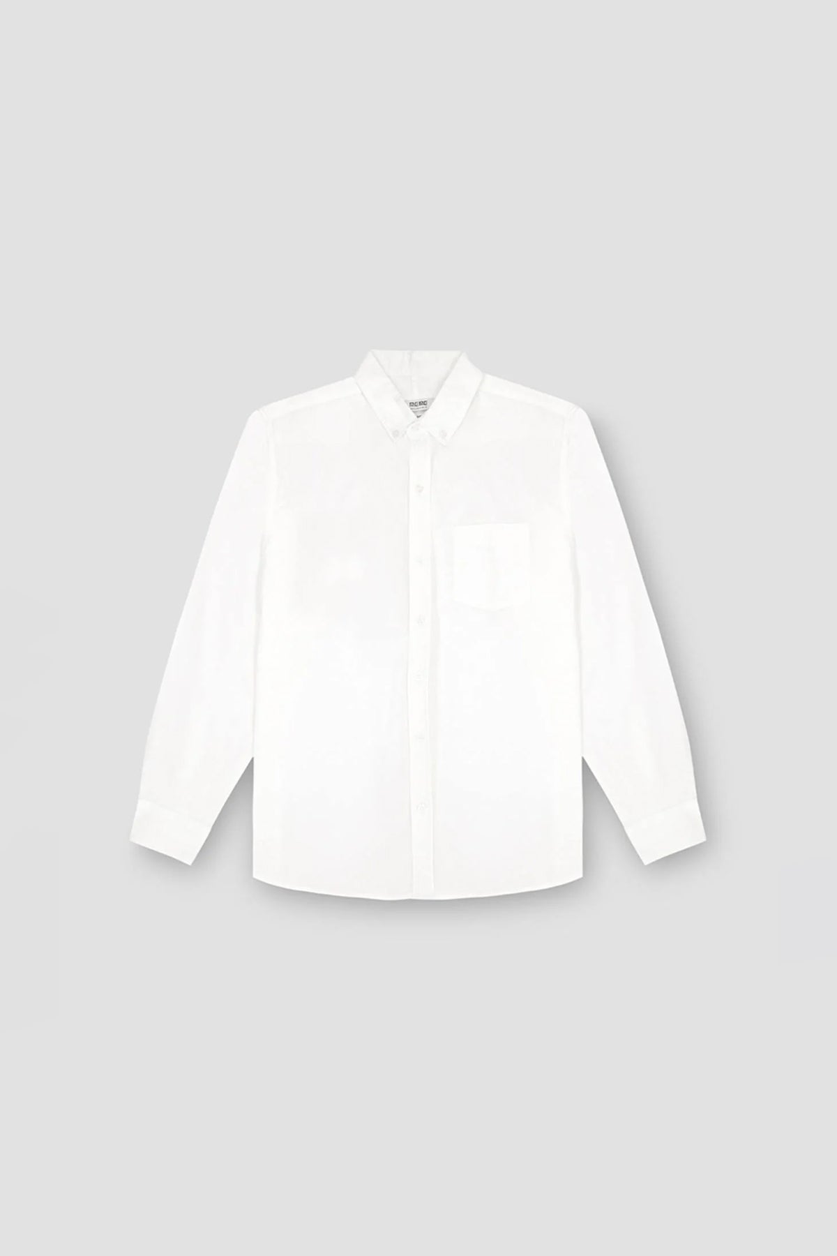 Solid Button Down Shirt For Men - White