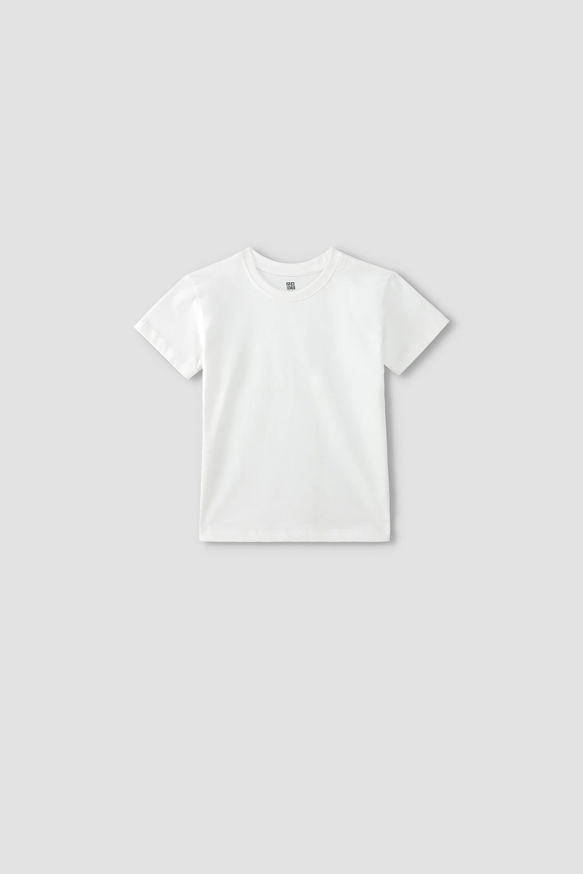 Solid Crew Neck T-Shirt For Boy - White