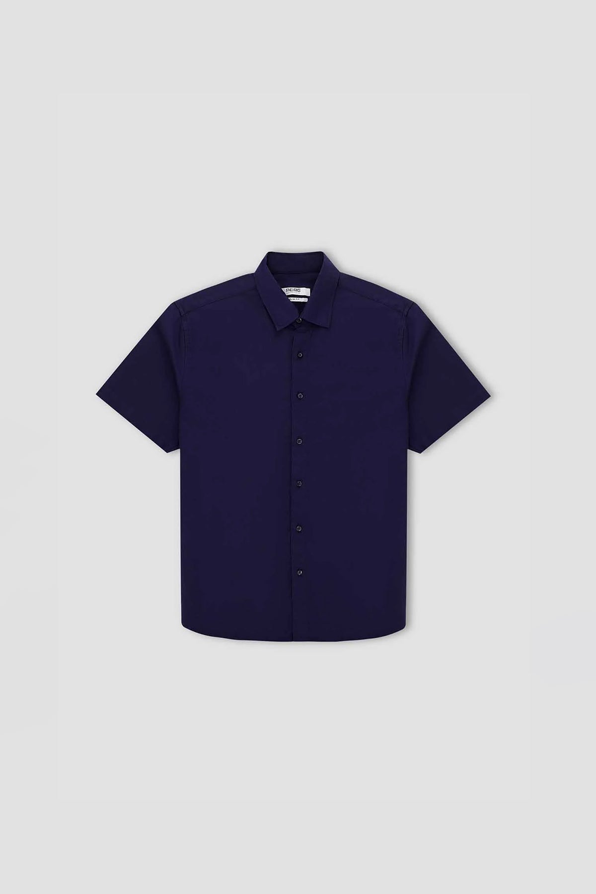 Solid Half Sleeve Shirt For Men - Navy