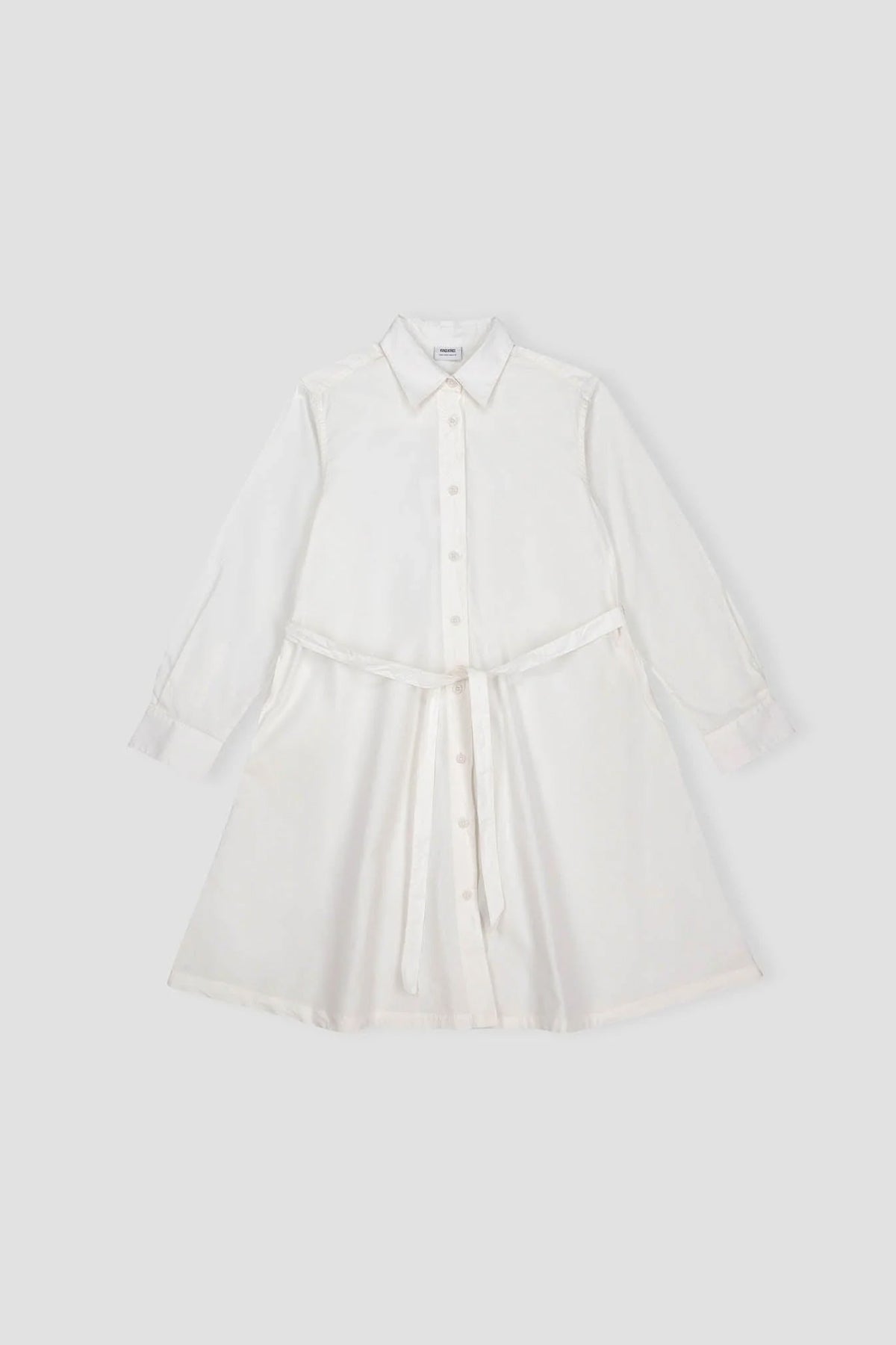 Solid Midi Dress For Women - White