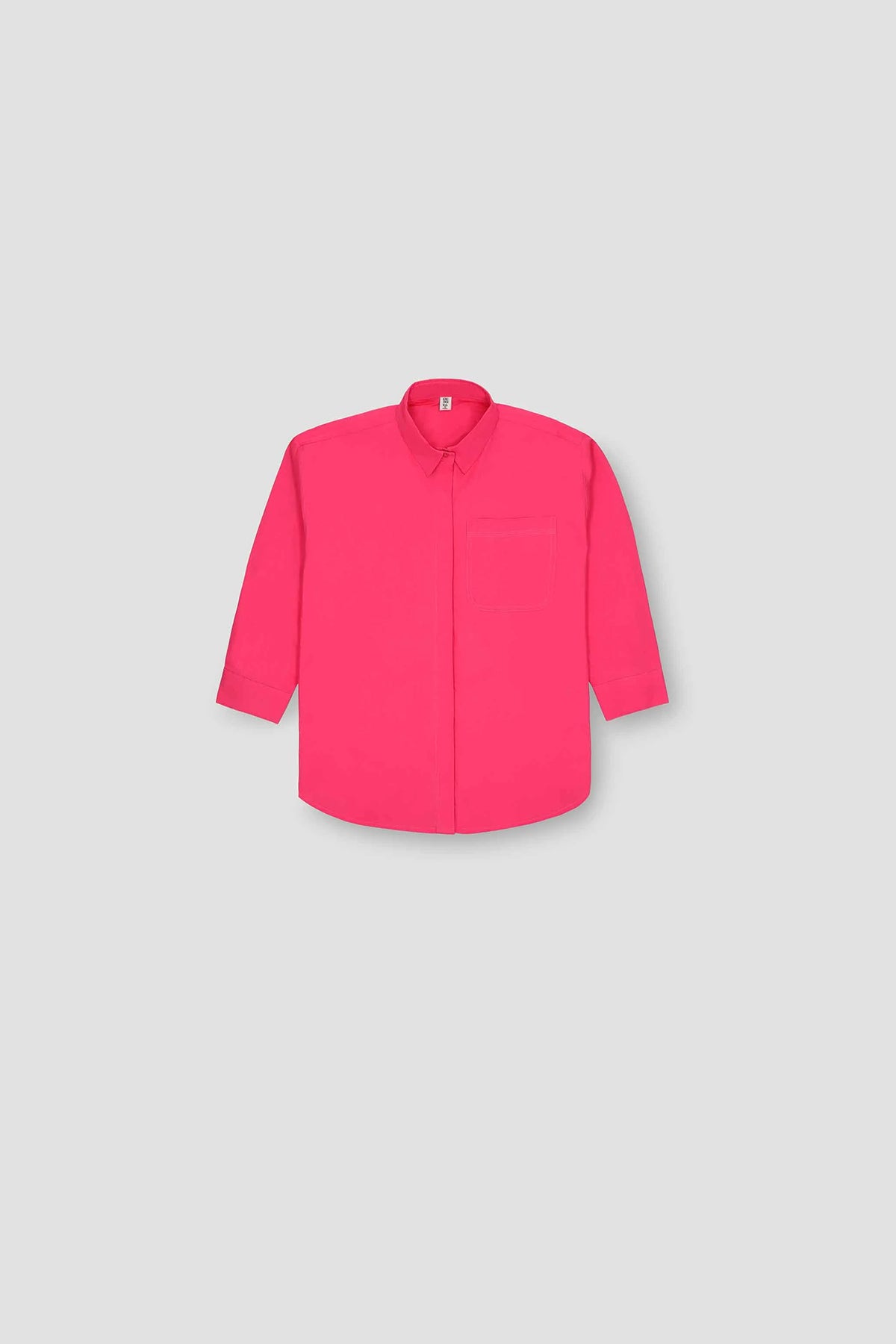 Solid Shirt For Girl - Hot Pink