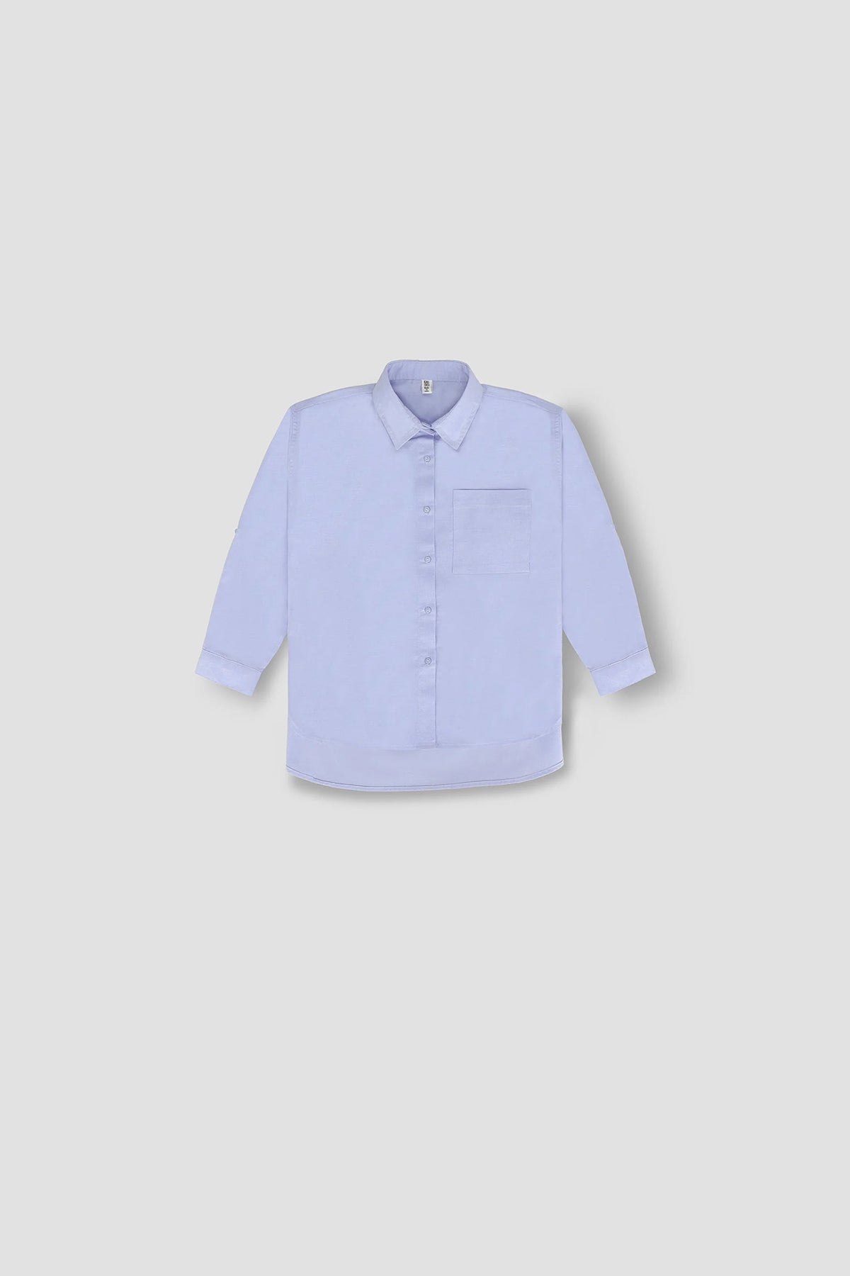 Solid Shirt For Girl - Light Blue