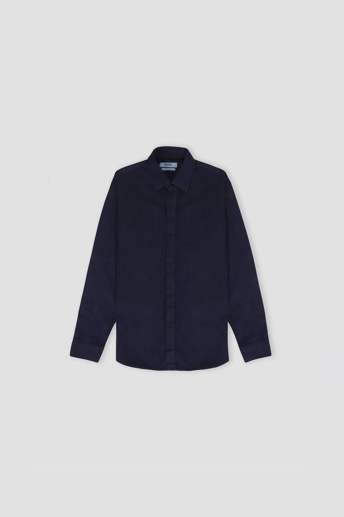 Solid Shirt For Men - Blue