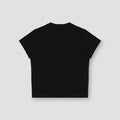 Solid T-Shirt For Girl - Black Back Side