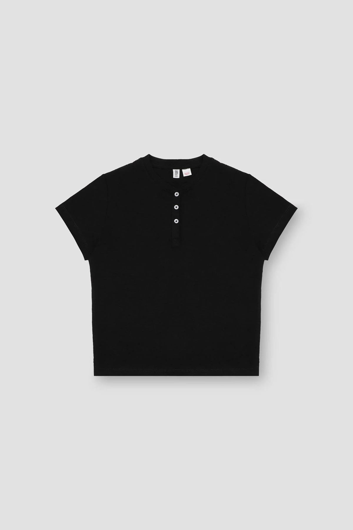 Solid T-Shirt For Girl - Black Front Side