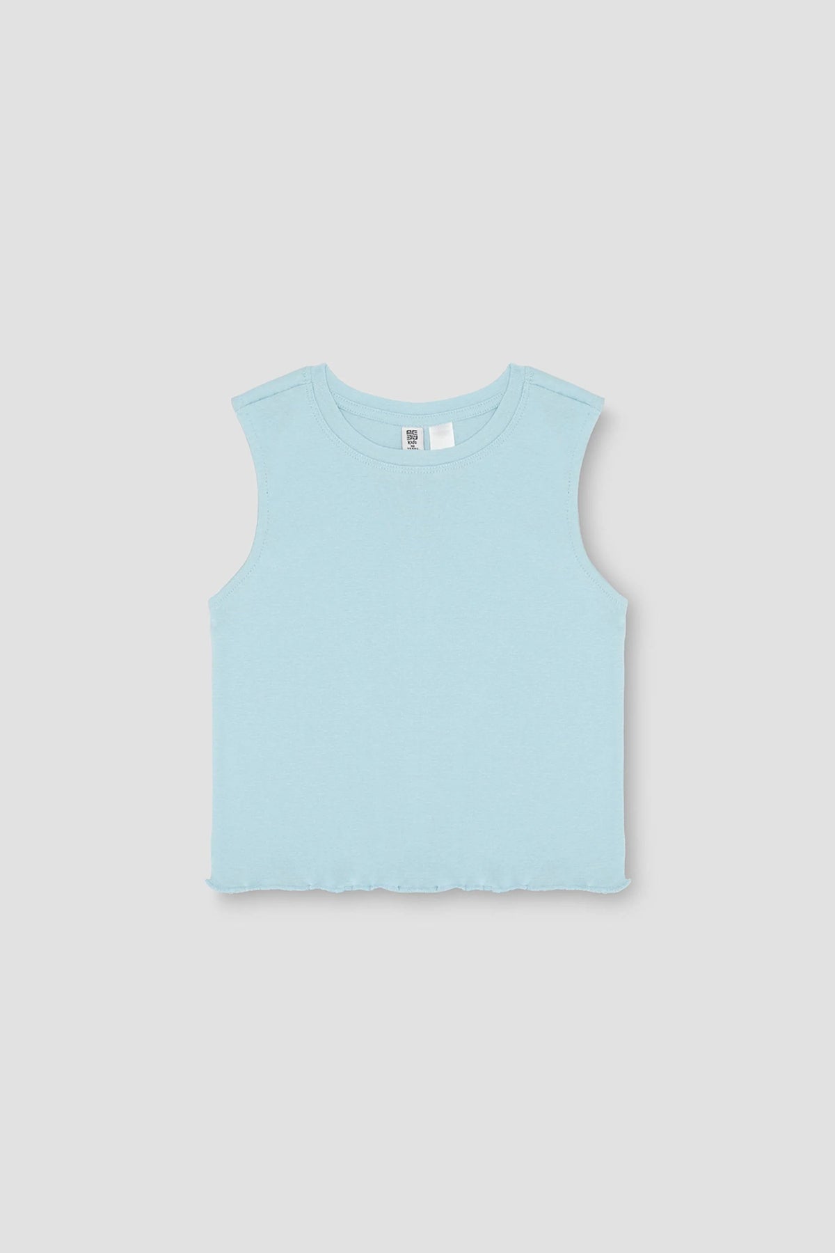 Solid Tank Top For Girl - Blue