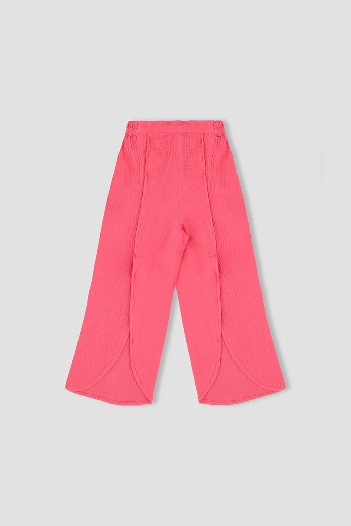 Solid Trouser For Girl - Coral
