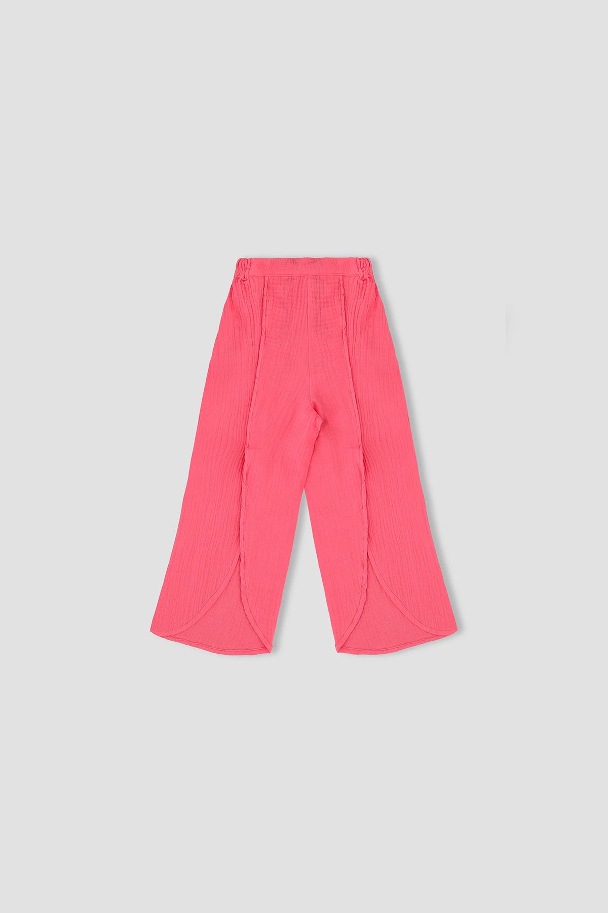 Solid Trouser For Girl - Coral