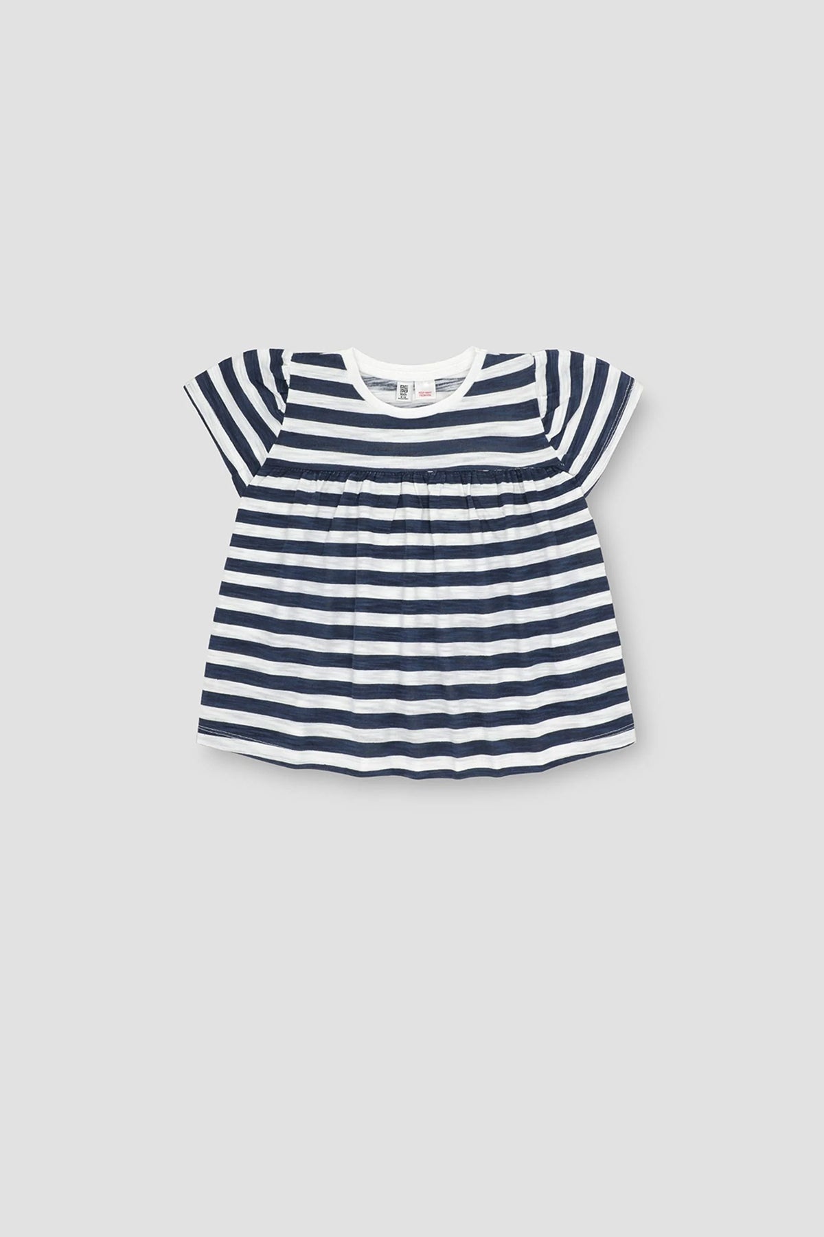 Striped Blouse For Baby Girl - Navy Stripes