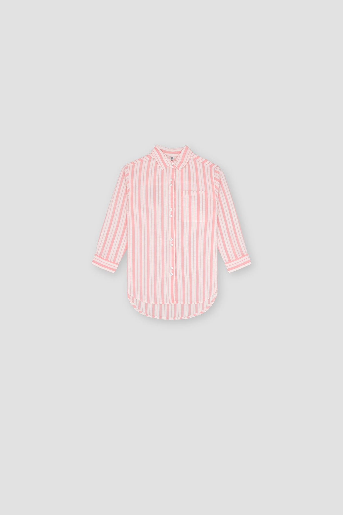 Striped Shirt For Girl - Pink