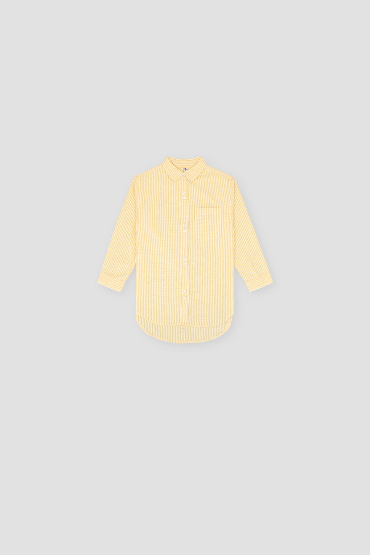 Striped Shirt For Girl - Yellow