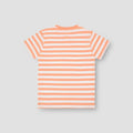 Striped T-Shirt For Boy - Salmon - MEME