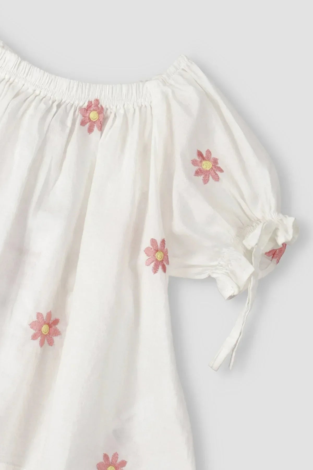 Printed Blouse For Baby Girl - White - MEME