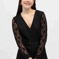 Solid Jumpsuit For Women - Black - MEME