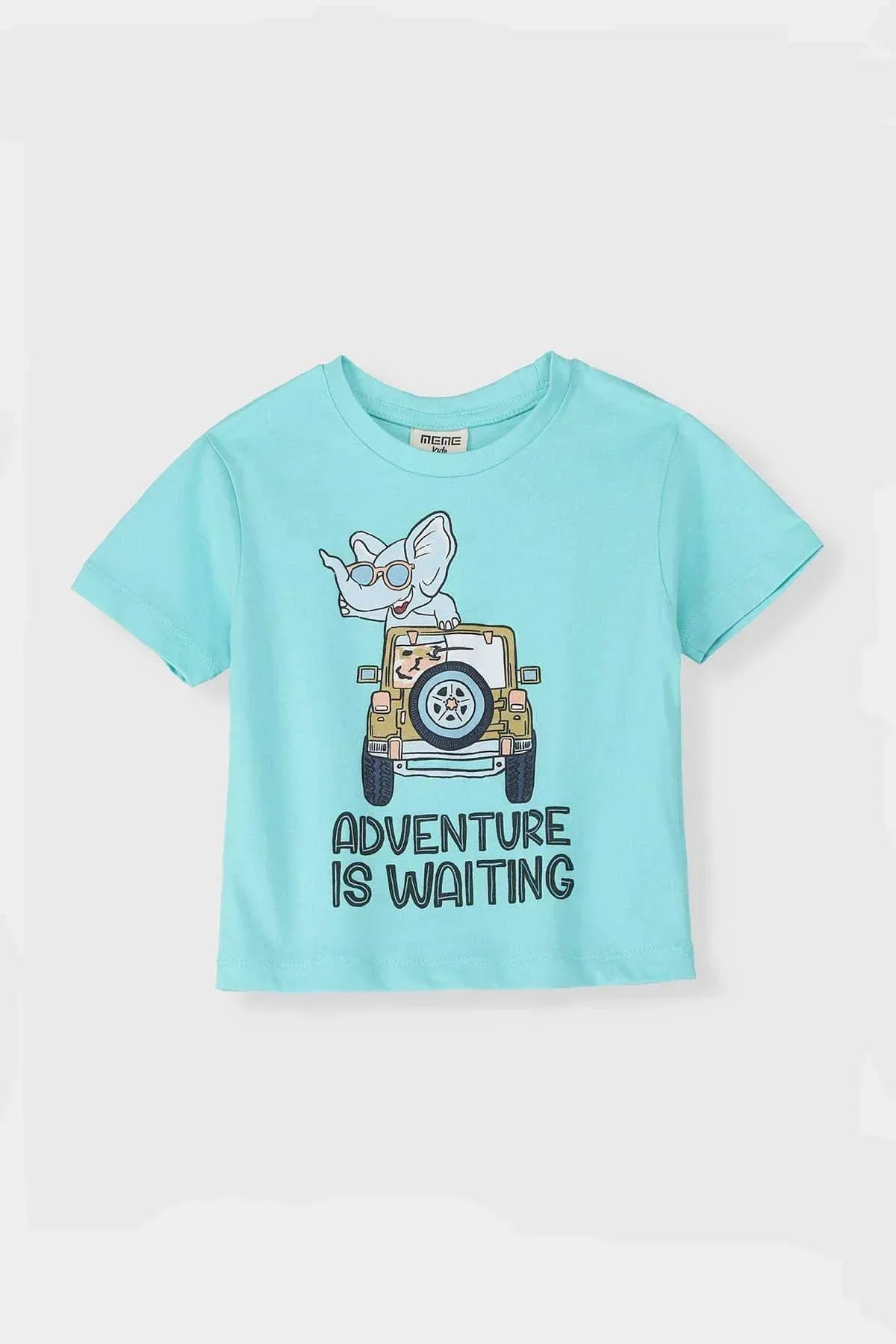 Safari T-Shirt For Baby Boy - Turquoise - MEME