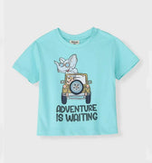 Safari T-Shirt For Baby Boy - Turquoise - MEME
