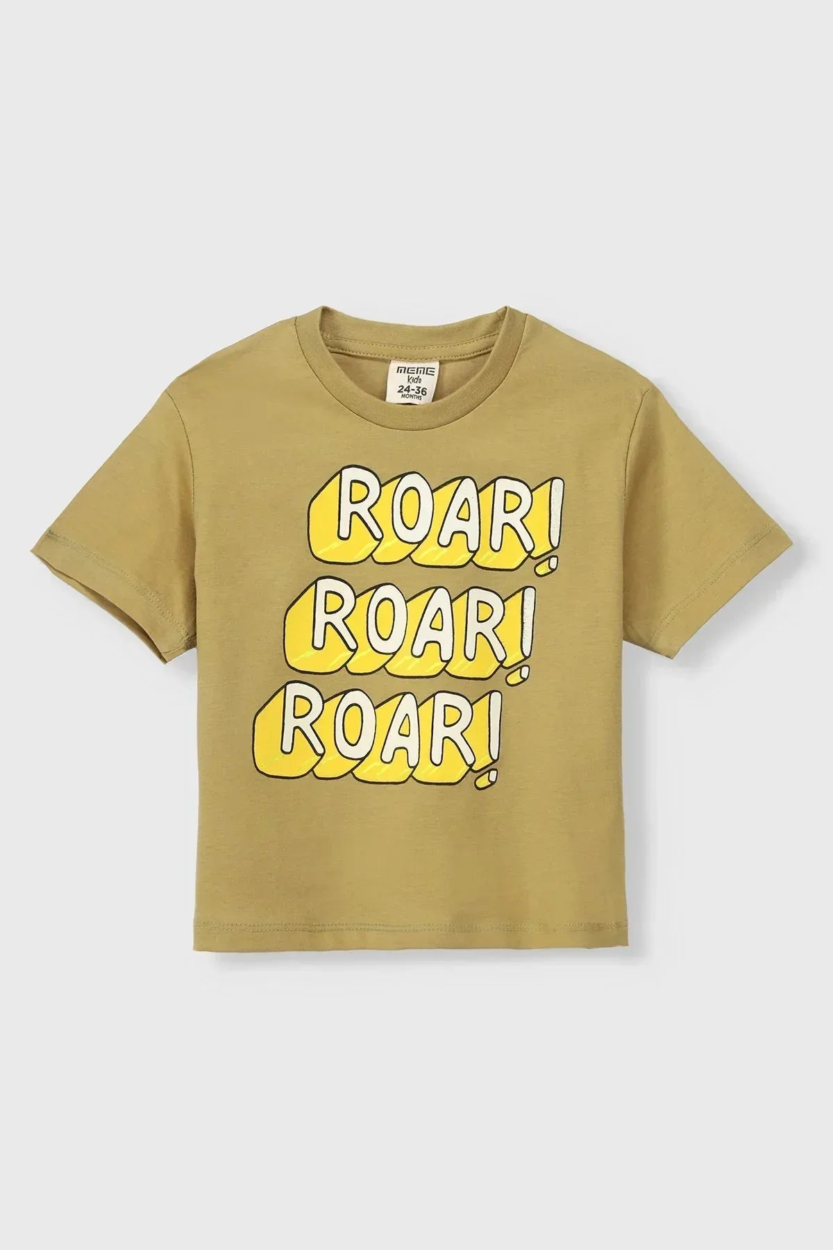 Roar T-Shirt For Baby Boy - Khaki - MEME