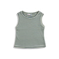 Tank Top for Girl - Greyish Turquoise Front Side
