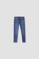 Tapered Slim Fit Denim Jeans For Boy - Mid Blue - MEME