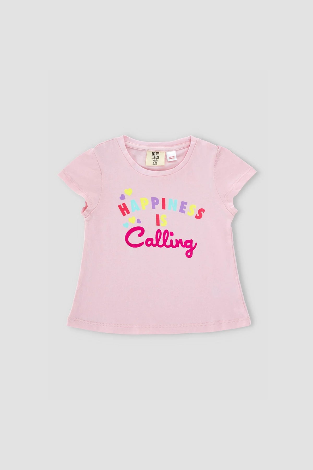 Typography T-Shirt For Baby Girl - Pink