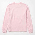 Women's pink sweatshirt, crew neck, long sleeves, solid back