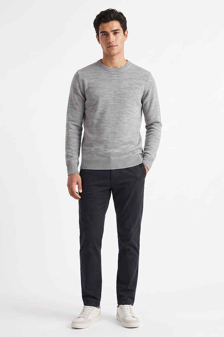 SOLID CREW NECK SWEATER FOR MEN