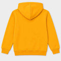 Boys yellow pullover hoodie with attached hood and front kangaroo pocket