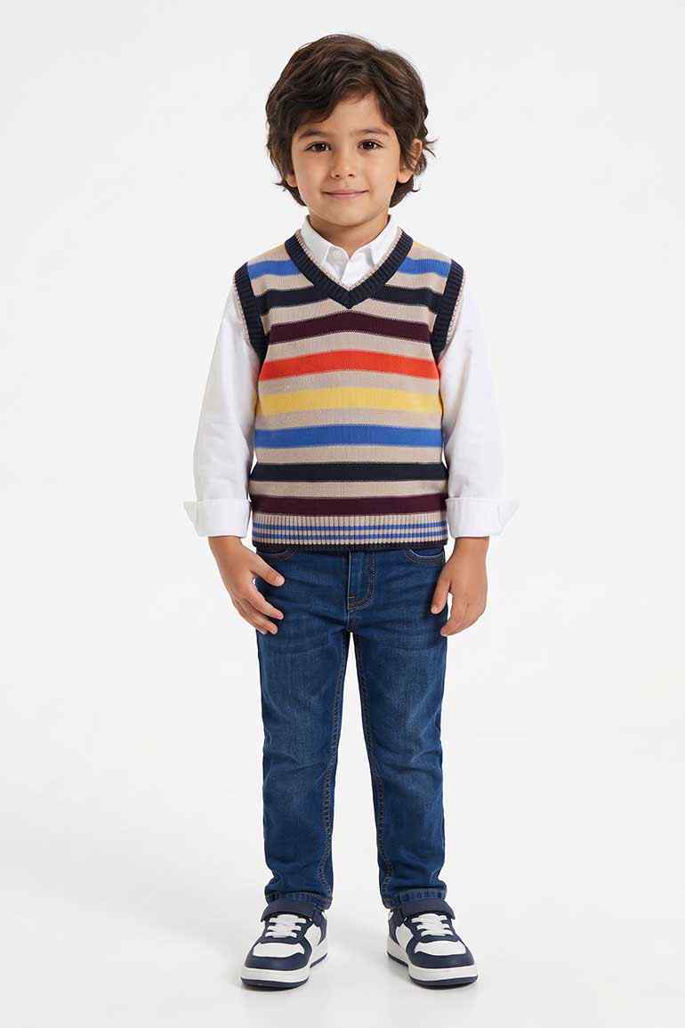 STRIPED SWEATER FOR BABY BOYS