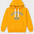 Boys yellow hoodie with attached hood and front kangaroo pocket, ÃƒÂ¢Ã¢â€šÂ¬Ã…â€œACTIÃƒÂ¢Ã¢â€šÂ¬Ã‚Â graphic