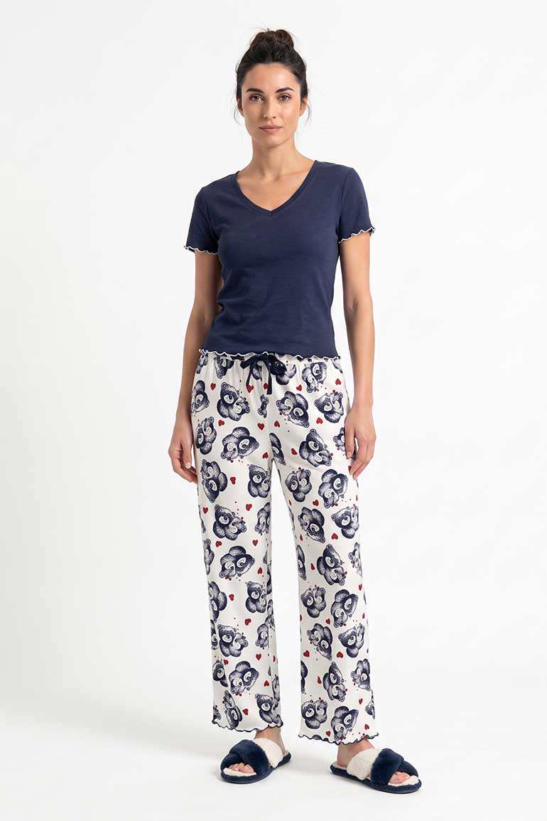 PRINTED PJ SET FOR WOMEN