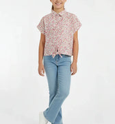 Printed Shirt For Girl - Red - MEME