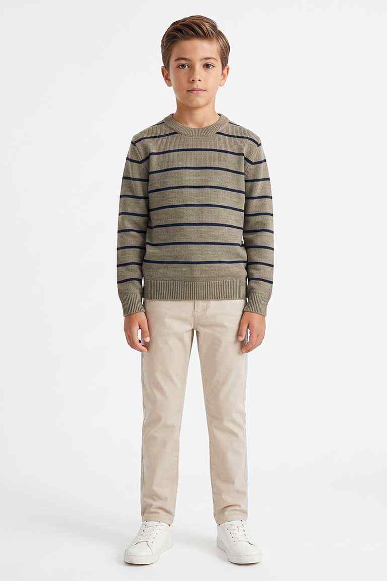 STRIPED PULLOVER SWEATER FOR BOYS