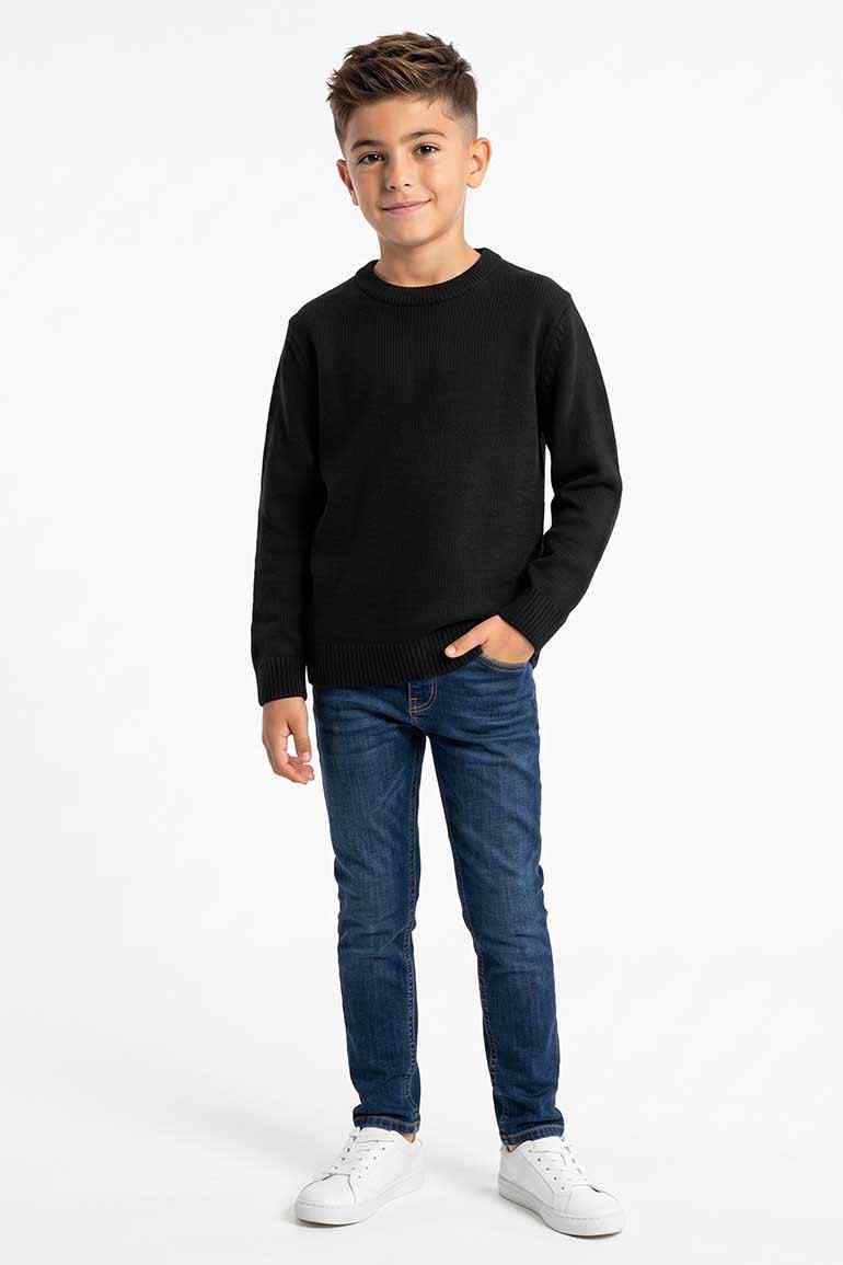 SOLID SWEATER FOR BOYS