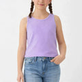 Solid T-Shirt For Girl - Purple - MEME