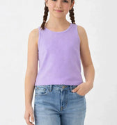 Solid T-Shirt For Girl - Purple - MEME