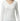 V-Neck Long Sleeve T-Shirt for Women - White - MEME