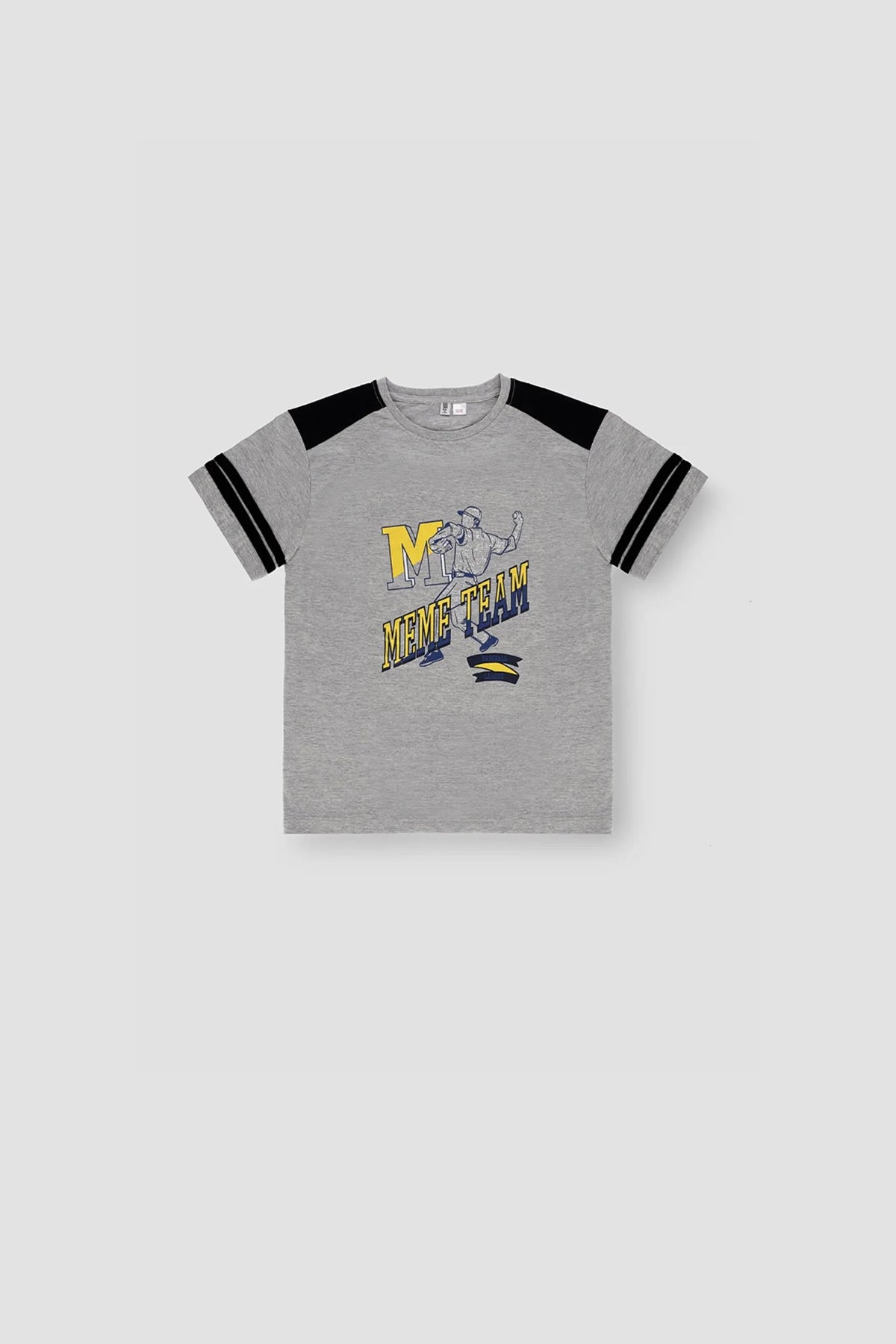 Varsity T-Shirt For Boy - Heather Grey