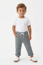 WAFFLE KNIT TROUSERS FOR BABY BOYS