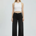 Wide-Leg Jeans For Women - Black - MEME
