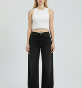 Wide-Leg Jeans For Women - Black - MEME