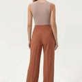Wide Leg Tailored Trouser for Women - Natural - MEME