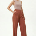 Wide Leg Tailored Trouser for Women - Natural - MEME